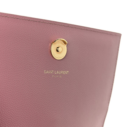 Saint Laurent Grain De Poudre Small Monogram Kate Satchel Dark Rose 6 of 11