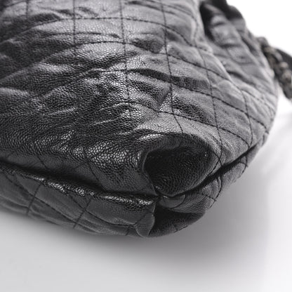 Chanel Caviar Quilted Medium Elastic Shopping Tote Black 6 of 9