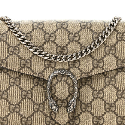 Gucci GG Supreme Monogram Mini Dionysus Chain Wallet Beige Taupe 8 of 14