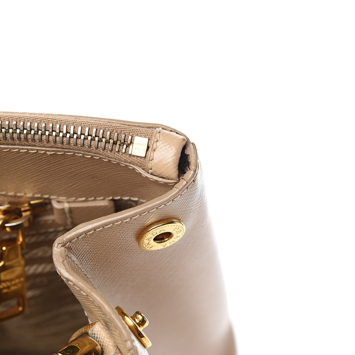 Saffiano Medium Galleria Double Zip Tote Sabbia