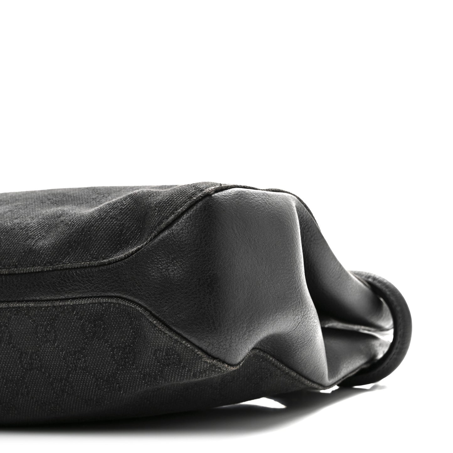 Monogram Denim GG Shoulder Bag Black