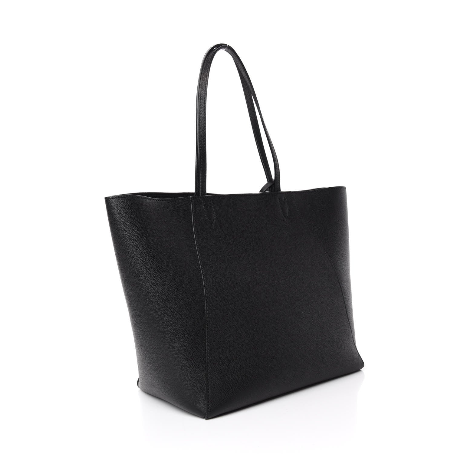 Louis Vuitton Calfskin Lockme Cabas Black 3 of 10