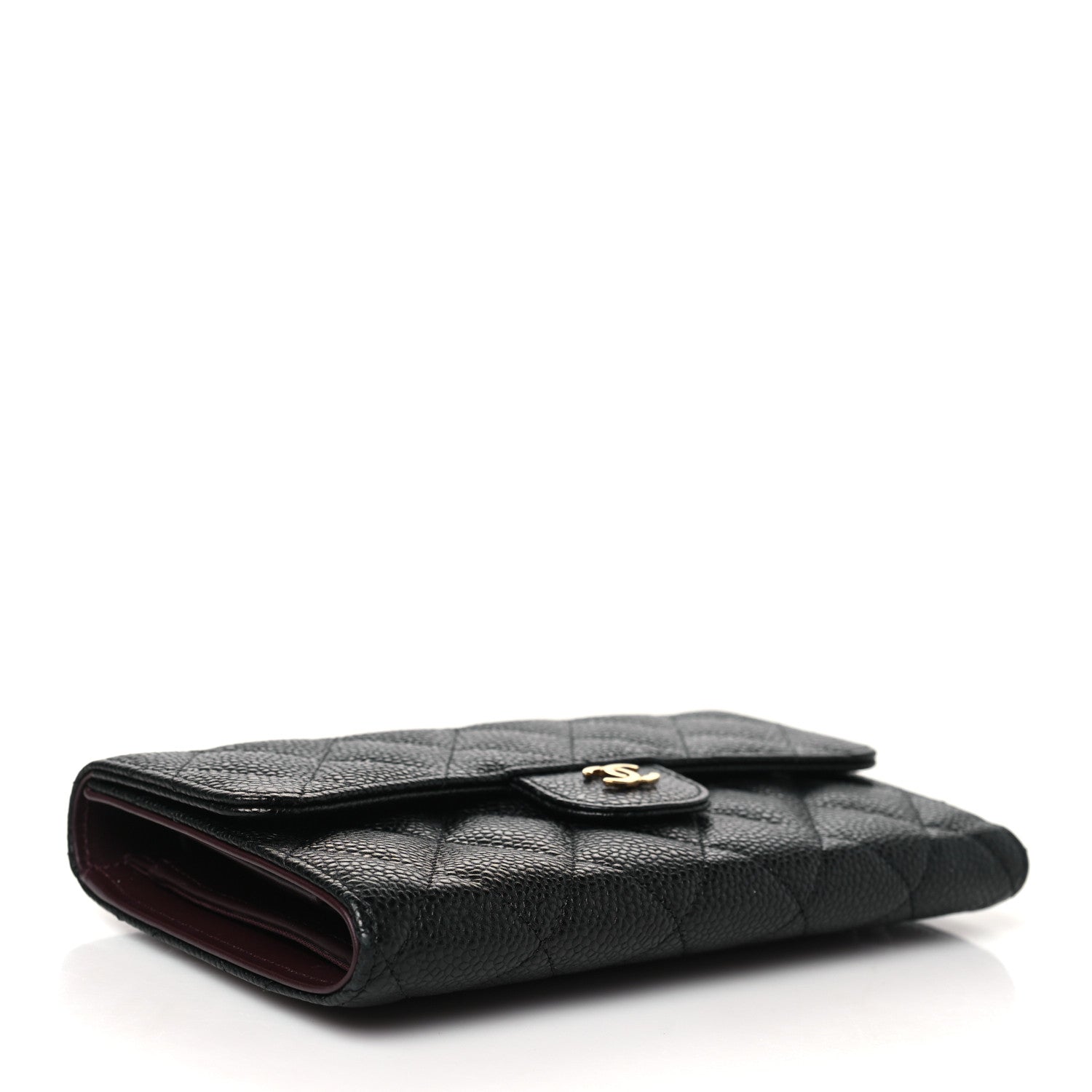 Chanel Caviar Quilted Large Flap Wallet Black 4 of 9