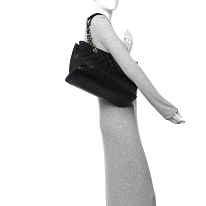 Chanel Caviar Quilted Grand Shopping Tote GST Black 2 of 15