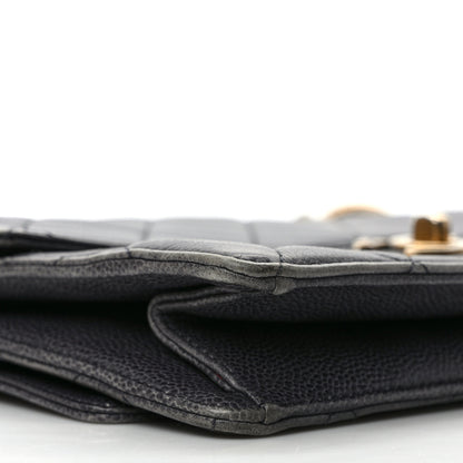 Chanel Caviar Quilted Large Retro Class Flap Dark Navy Blue 7 of 10