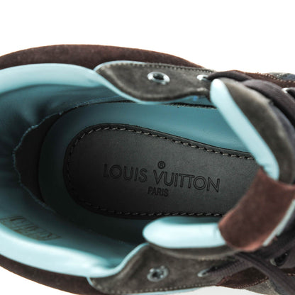 Louis Vuitton Nubuck Suede Tribe Sneakers 11 Blue 8 of 8