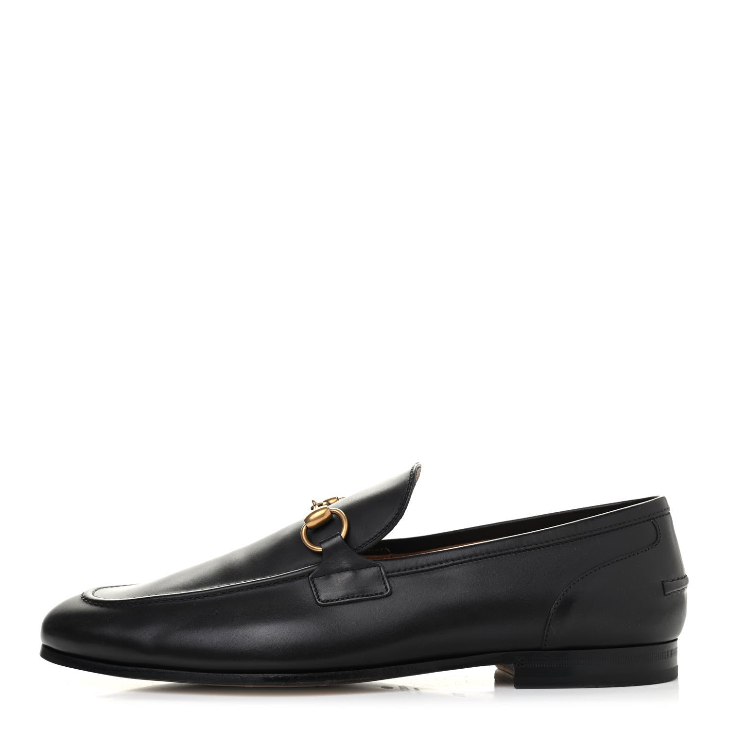Gucci Calfskin Horsebit Mens Jordaan Loafers 10.5 Black 1 of 4