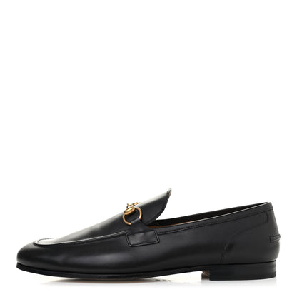 Gucci Calfskin Horsebit Mens Jordaan Loafers 10.5 Black 1 of 4