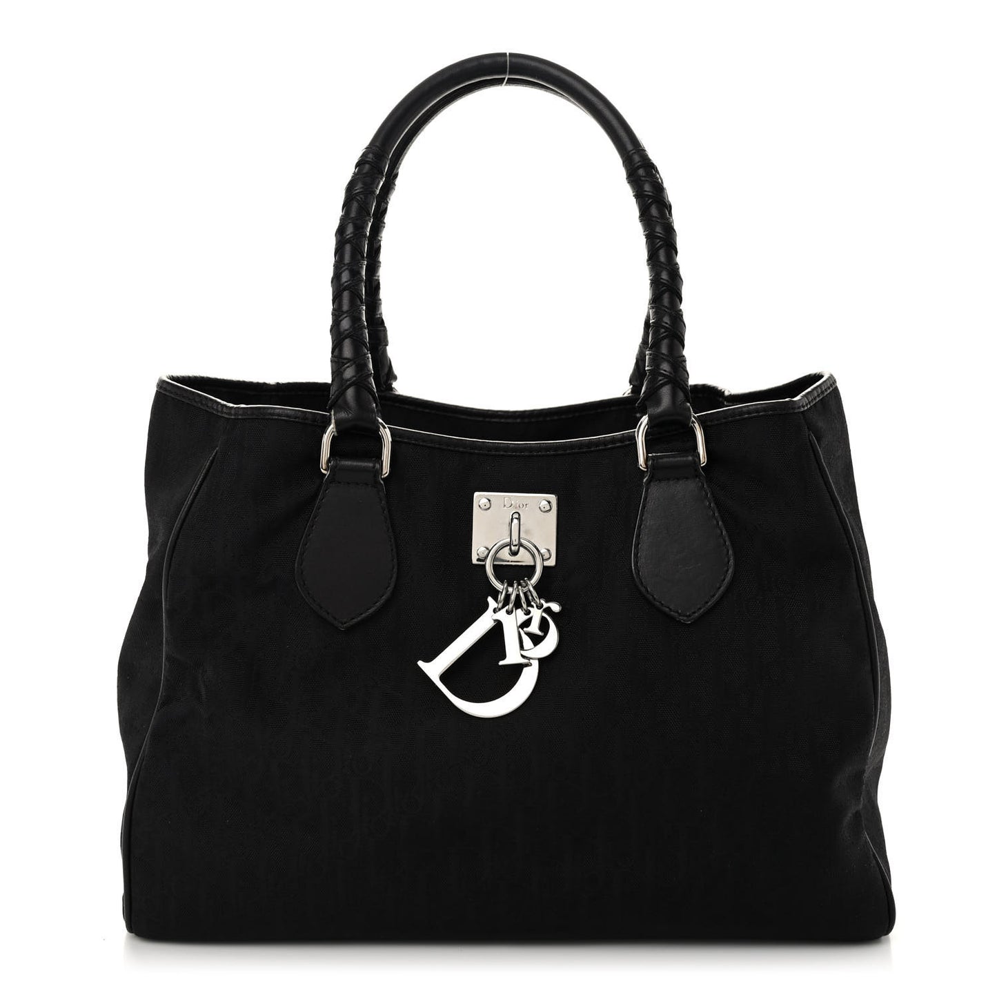 Nylon Monogram Medium Lovely Tote Black