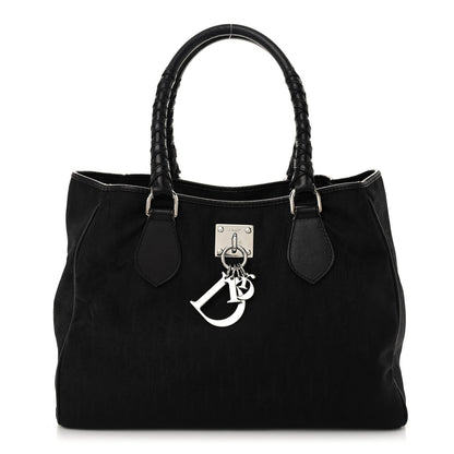 Christian Dior Nylon Monogram Medium Lovely Tote Black 1 of 10