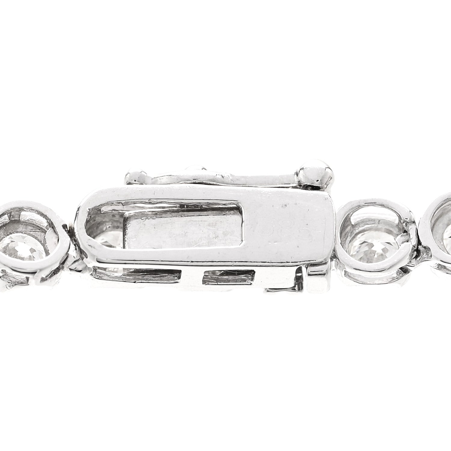 Parker & West by FASHIONPHILE 14K White Gold Diamond 6.95ctw Tennis Choker Necklace 5 of 5