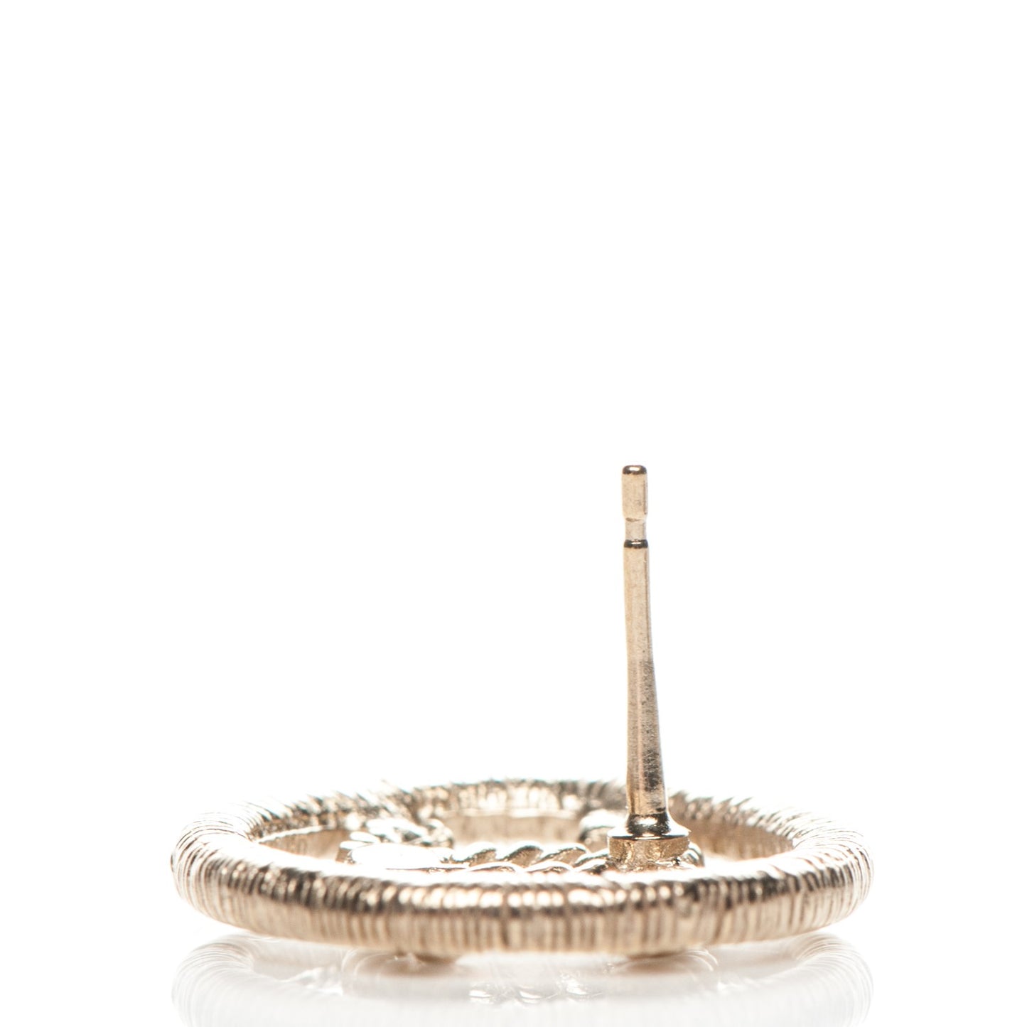 Twisted CC Earrings Light Gold