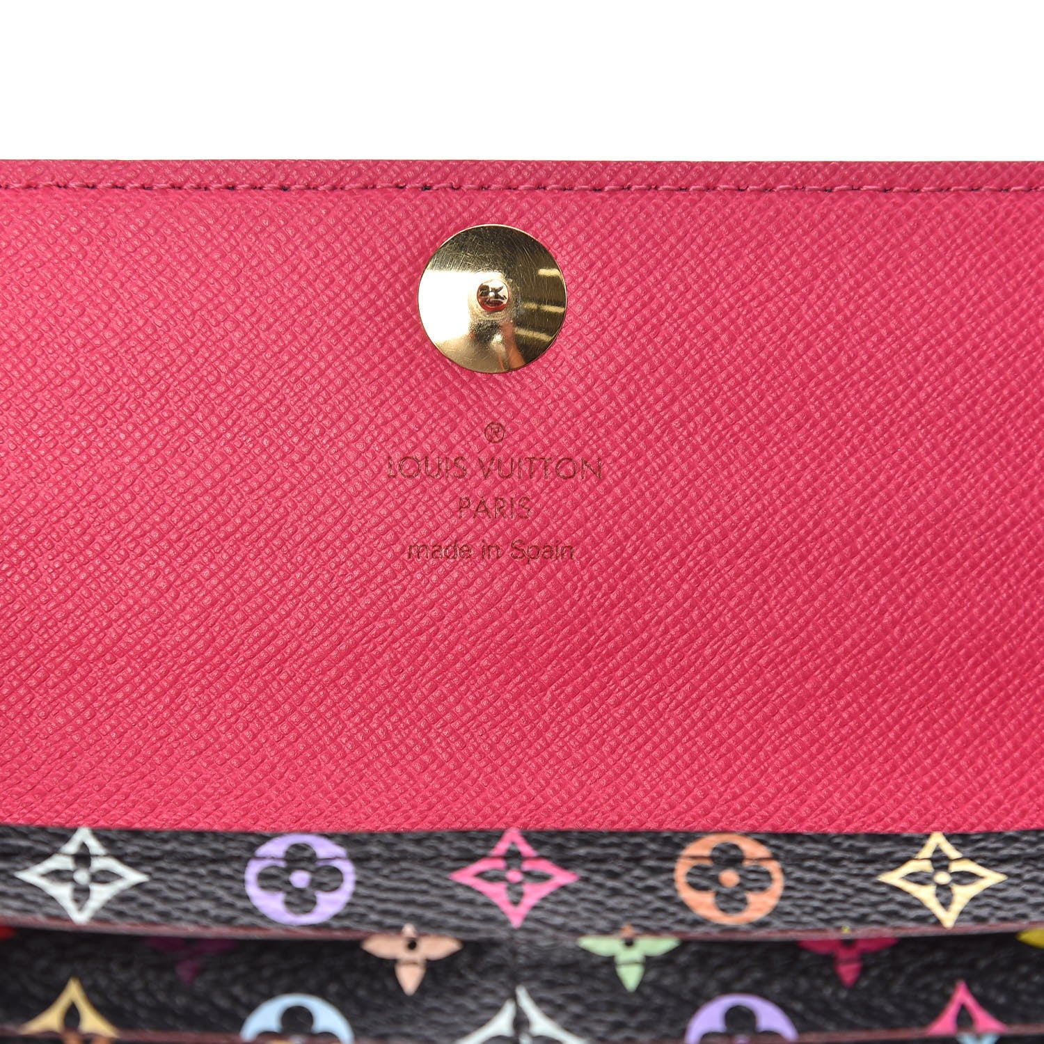 Louis Vuitton Monogram Multicolor Sarah Wallet Black Grenade 6 of 12