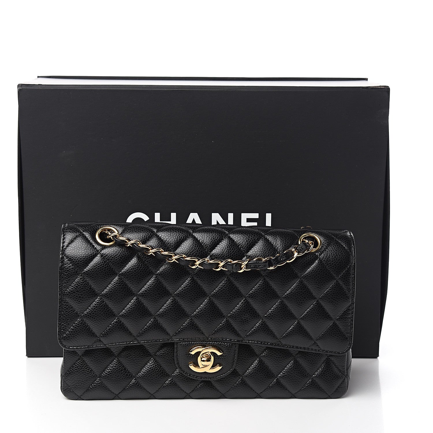 Chanel Caviar Quilted Medium Double Flap Black 10 of 10