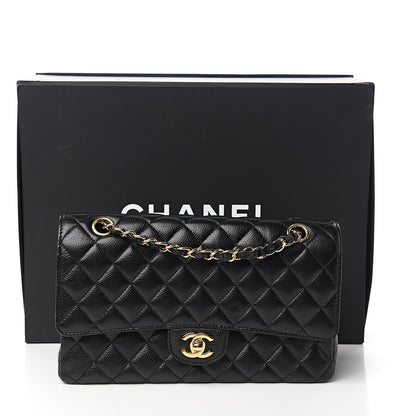 Chanel Caviar Quilted Medium Double Flap Black 10 of 10
