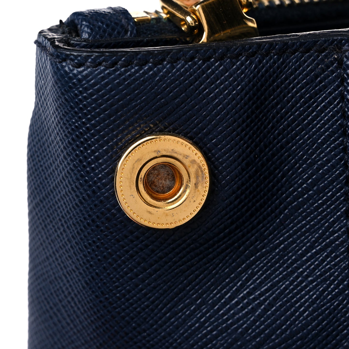 Saffiano Lux Extra Large Galleria Double Zip Tote Baltico