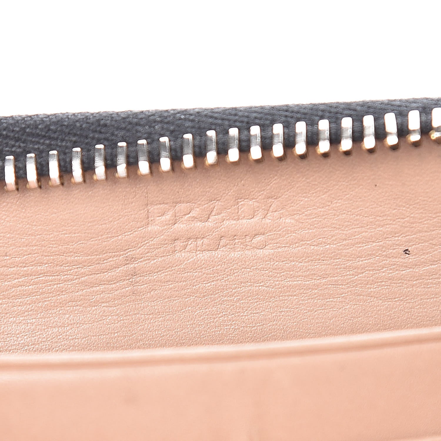 Prada Vitello Shine Bow Zip Around Wallet Black 6 of 12
