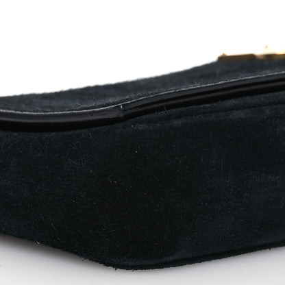 Saint Laurent Suede Monogram Tassel Kate 99 Baguette Bag Black 10 of 19