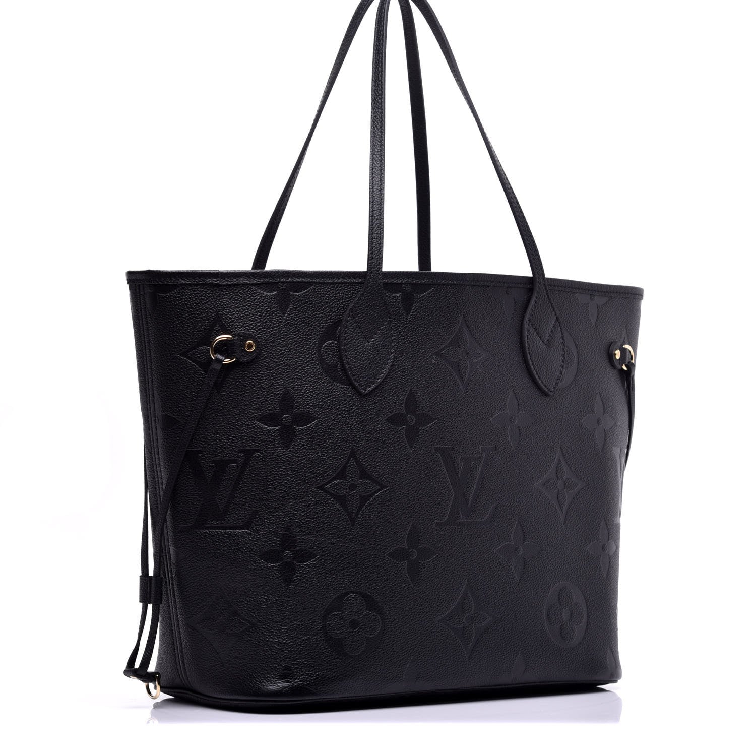 Louis Vuitton Empreinte Monogram Giant Neverfull MM Black 3 of 8