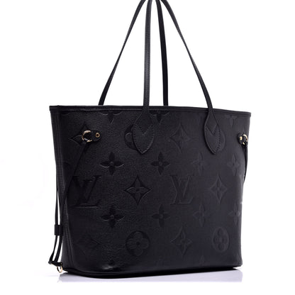 Louis Vuitton Empreinte Monogram Giant Neverfull MM Black 3 of 8