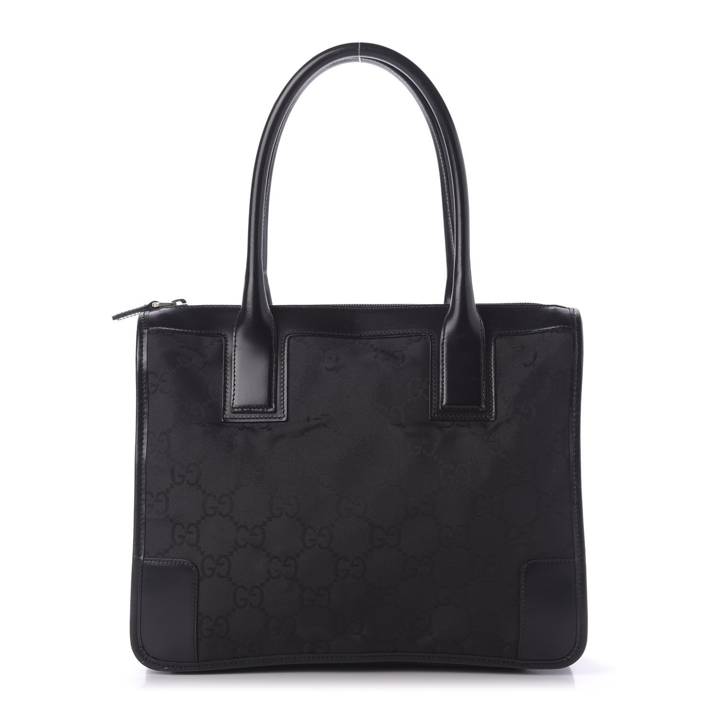 Nylon Monogram Tote Bag Black