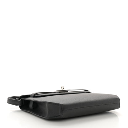 Hermes Epsom Kelly Depeches 25 Pouch Black 4 of 11