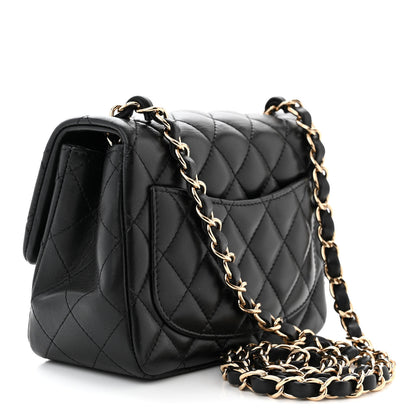 Chanel Lambskin Quilted Mini Square Flap Black 3 of 11