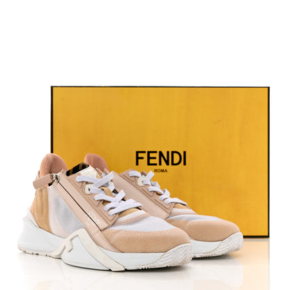 Fendi Nylon Suede Transparent Fendi Flow Low Top Sneakers 40 Light Rose 11 of 11