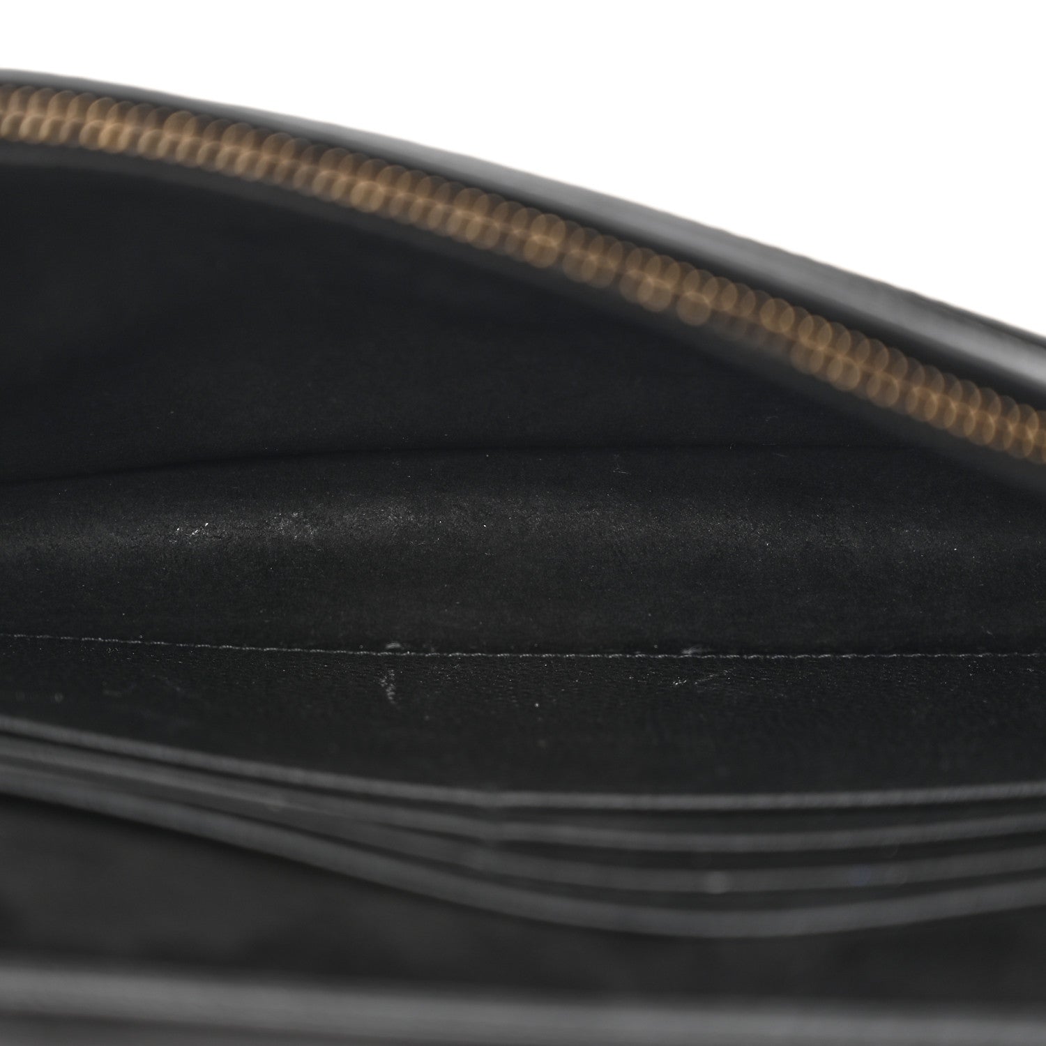 Christian Dior Grained Calfskin Saddle Chain Wallet Pouch Black 5 of 19