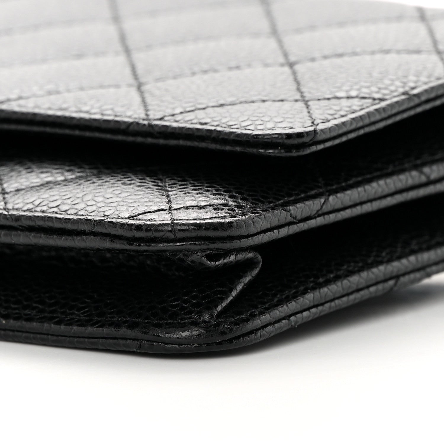Chanel Caviar Quilted Wallet on Chain WOC Black 11 of 12