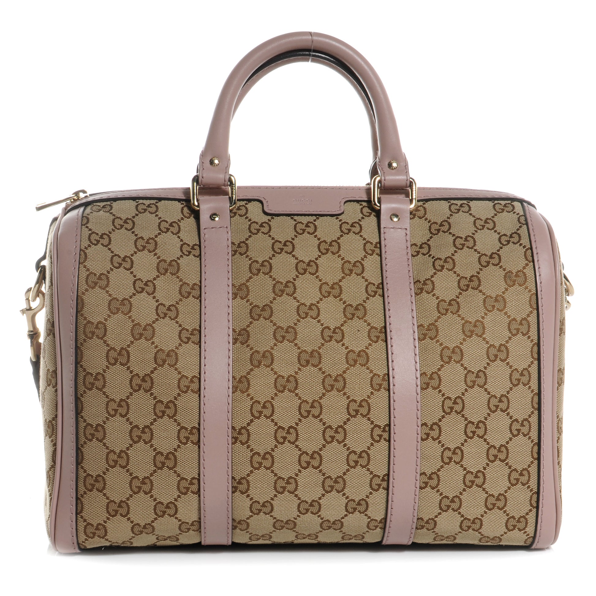 Gucci Monogram Vintage Web Medium Boston Light Pink 1 of 7