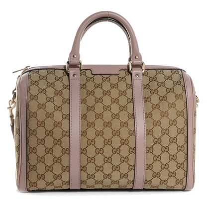 Gucci Monogram Vintage Web Medium Boston Light Pink 1 of 7