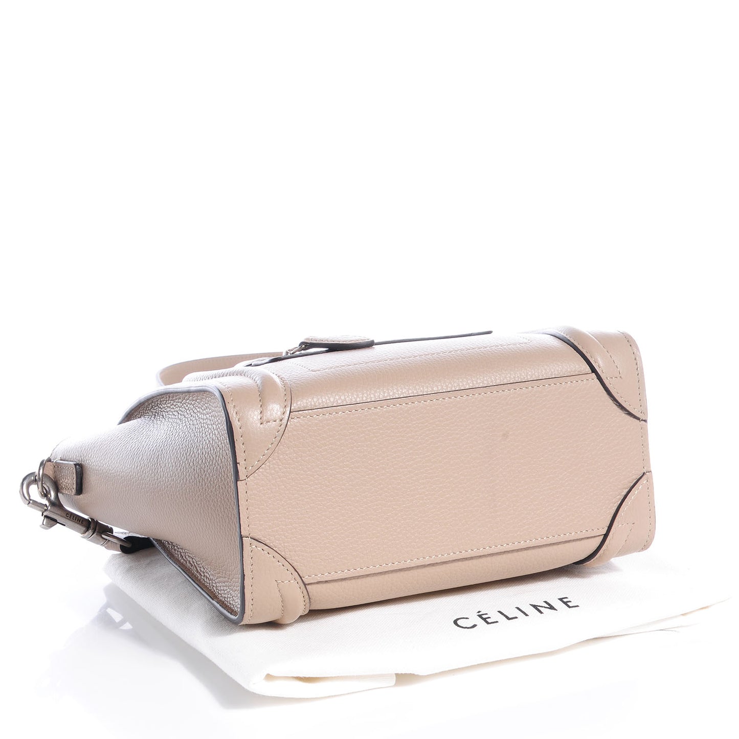 Drummed Leather Nano Luggage Dune