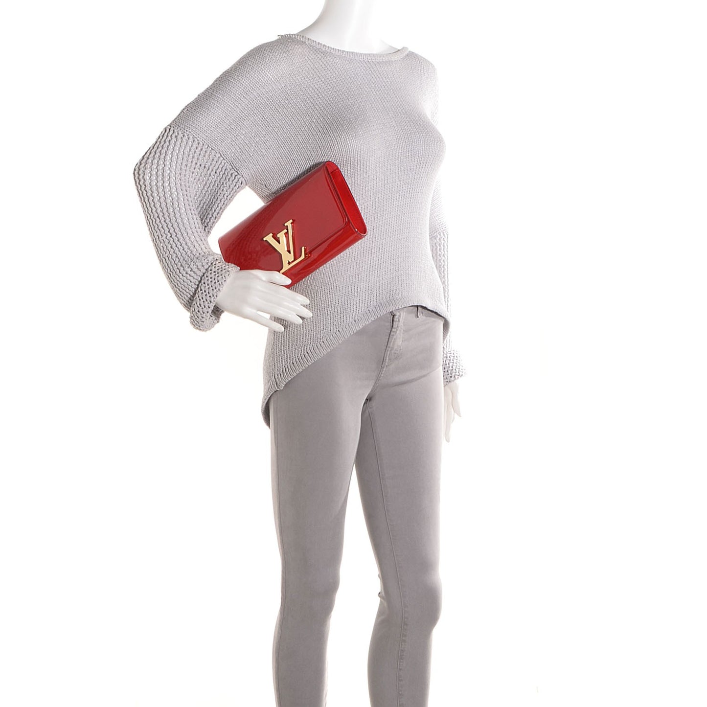 Patent Louise Clutch Pomme D'Amour