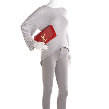Louis Vuitton Patent Louise Clutch Pomme D'Amour 2 of 10
