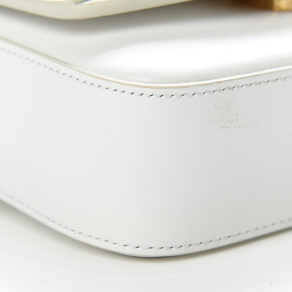 Chloe Shiny Calfskin Suede Mini C Double Carry Brilliant White 9 of 14