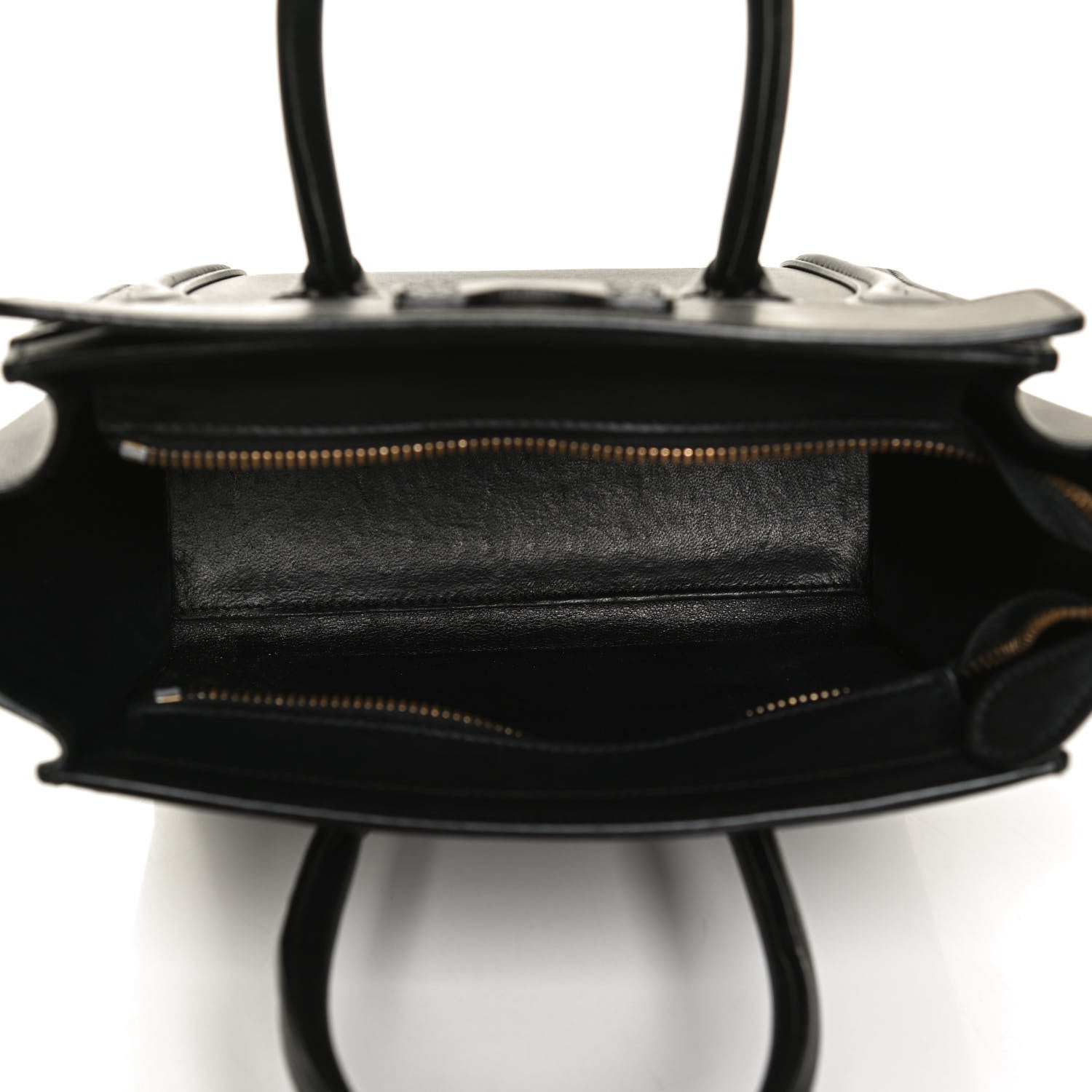 Celine Smooth Calfskin Nano Luggage Black 5 of 12