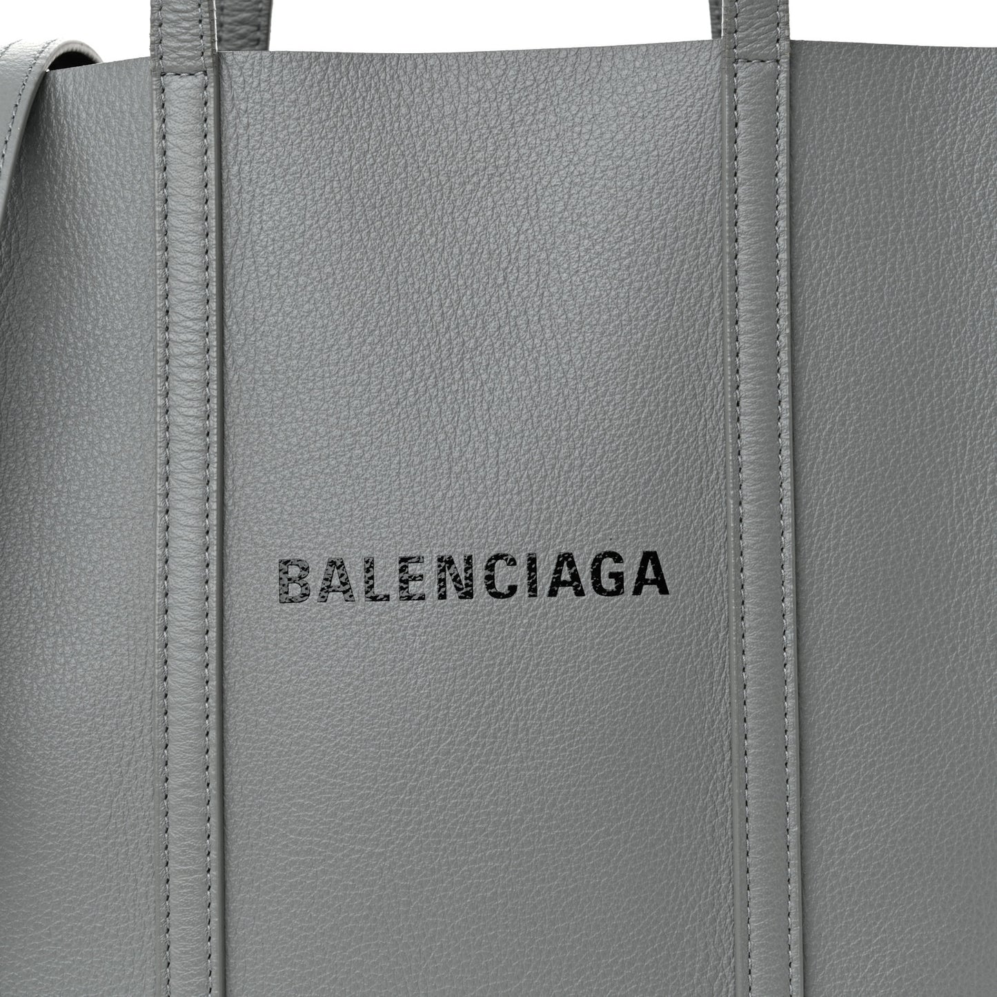 Calfskin XS Everyday Tote Balenciaga Grey Black