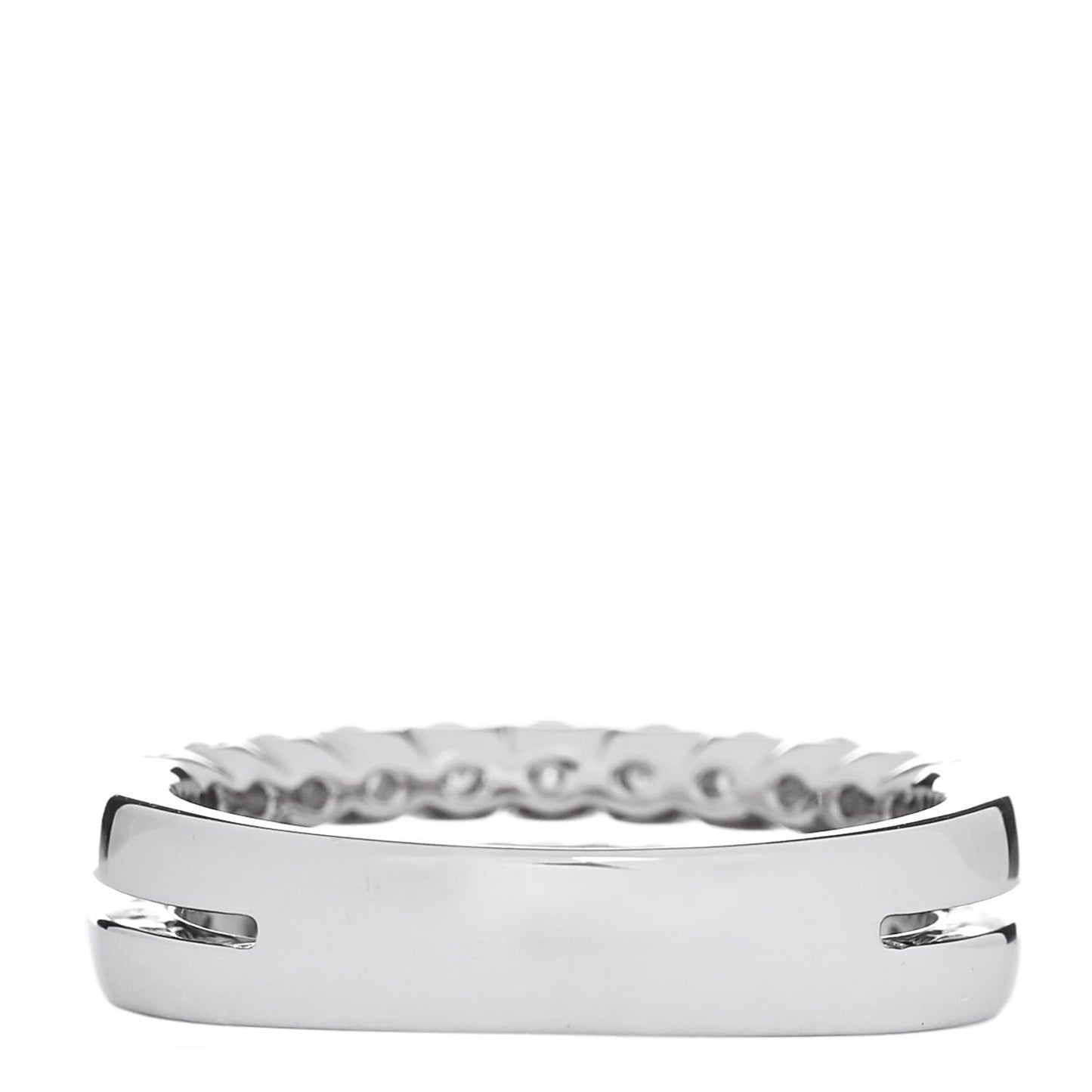 Platinum Diamond 1.00ct Double Half Eternity Band Ring  52 6