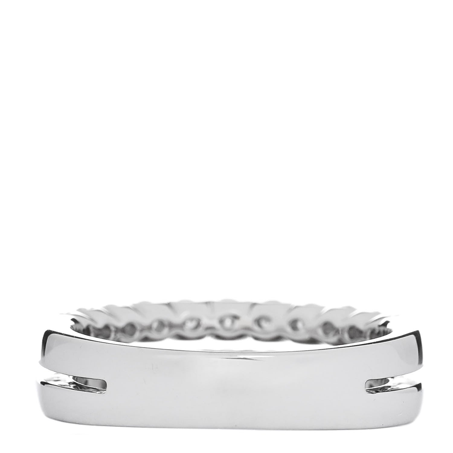 Parker & West by FASHIONPHILE Platinum Diamond 1.00ct Double Half Eternity Band Ring  52 6 4 of 9