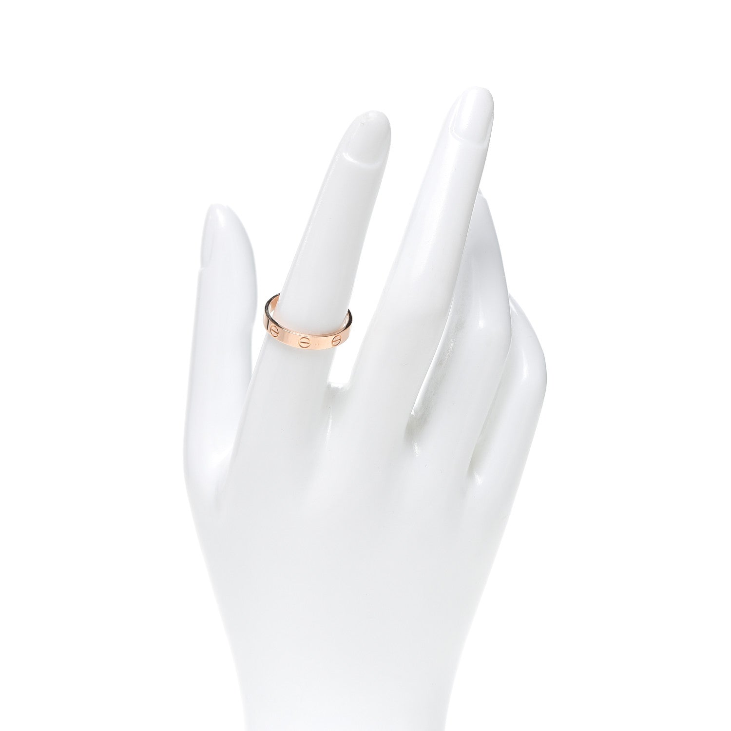 Cartier 18K Pink Gold 3.5mm LOVE Wedding Band Ring 56 7.5 2 of 5