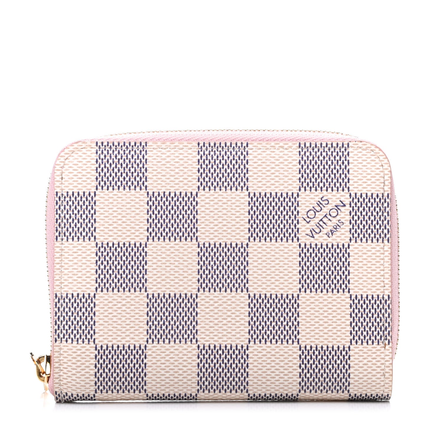 Damier Azur Zippy Coin Purse Rose Ballerine