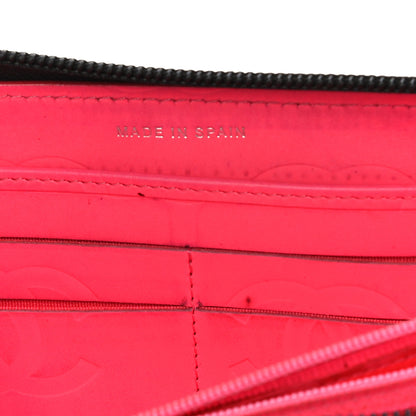 Chanel Calfskin Quilted Cambon Large Gusset Zip Around Wallet Black 11 of 13