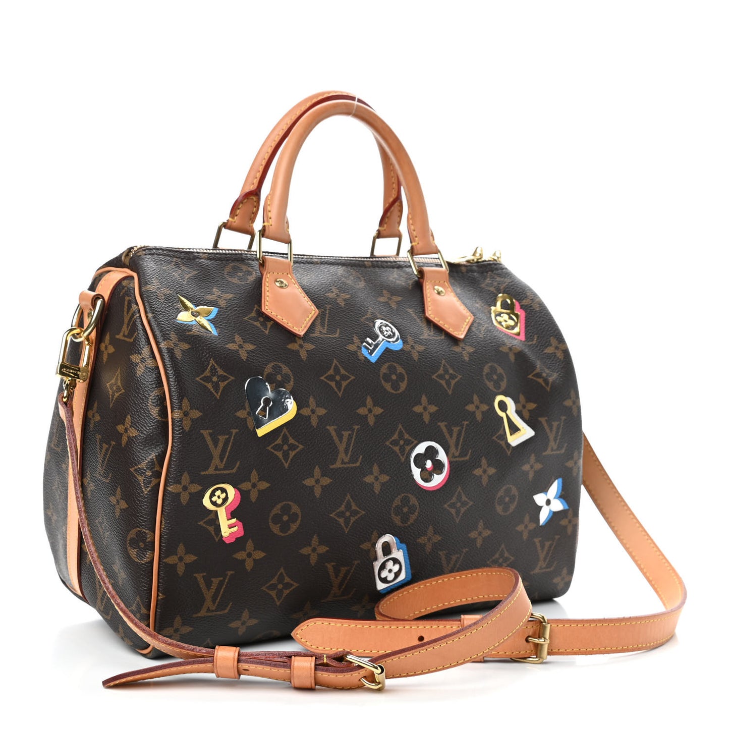 Monogram Love Lock Speedy Bandouliere 30