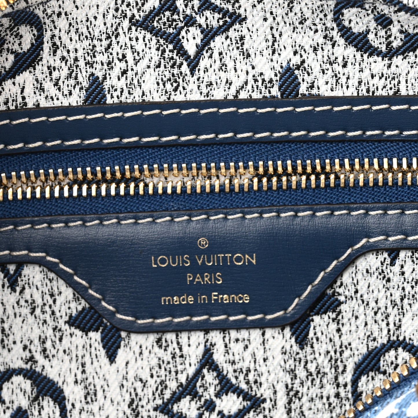 Monogram Jacquard Denim Speedy Bandouliere 25 Bleu