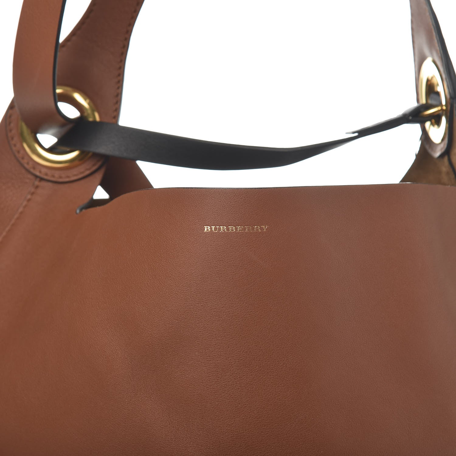Burberry Smooth Calfskin Medium Grommet Hobo Tan 10 of 10