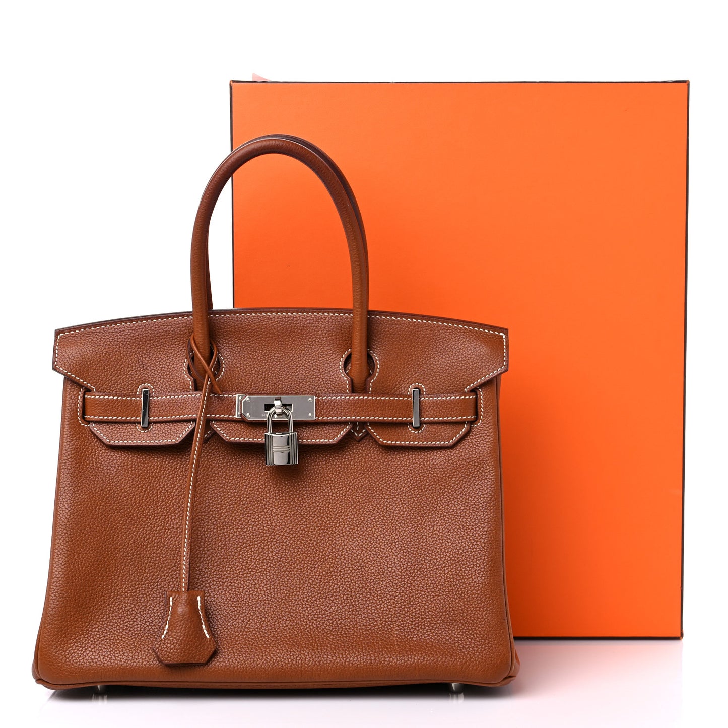 Natural Barenia Faubourg Birkin 30 Fauve