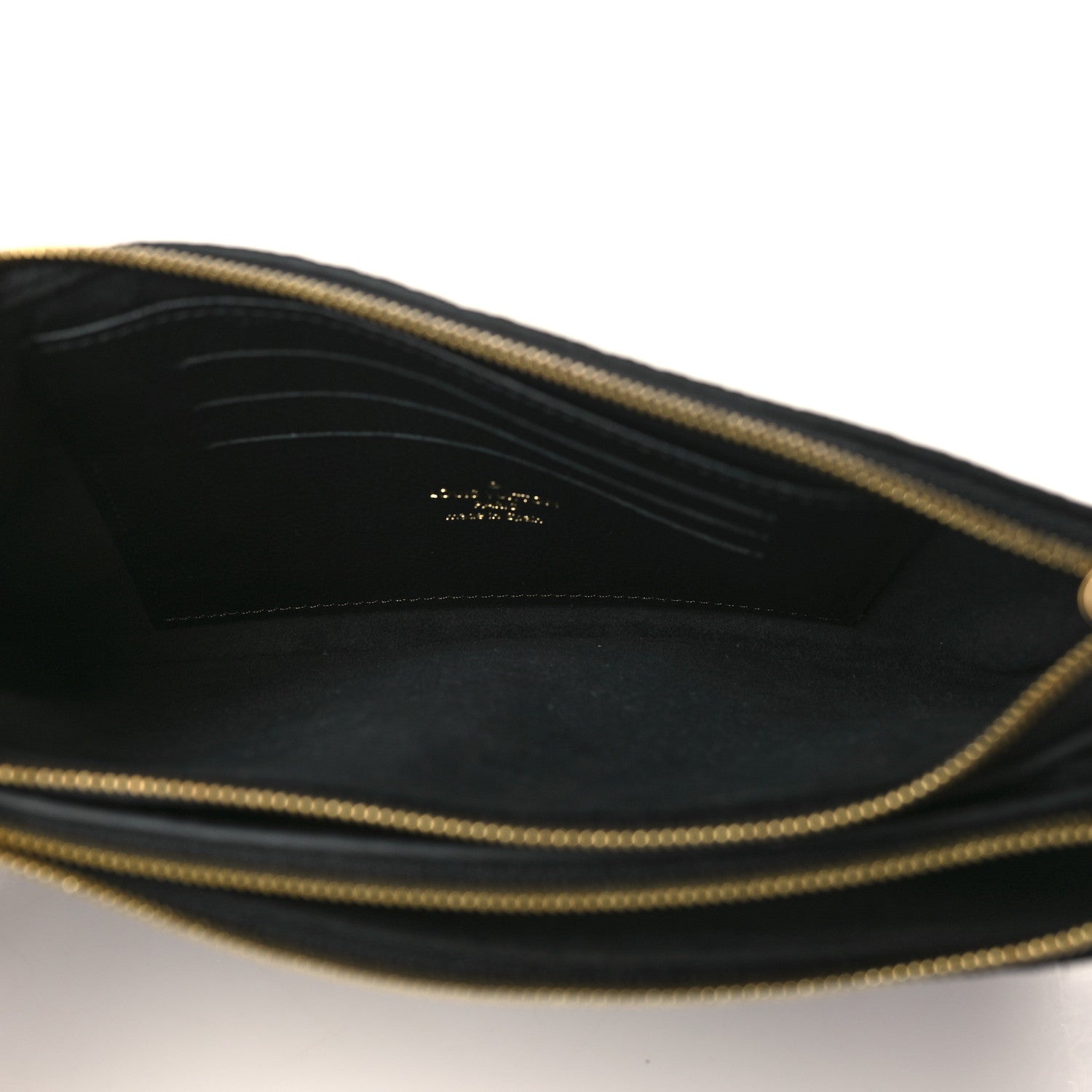 Louis Vuitton Empreinte Double Zip Pochette Black 5 of 10