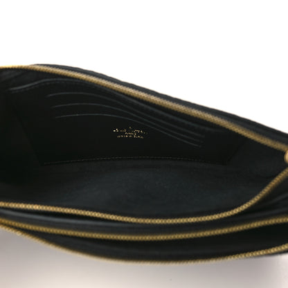 Louis Vuitton Empreinte Double Zip Pochette Black 5 of 10