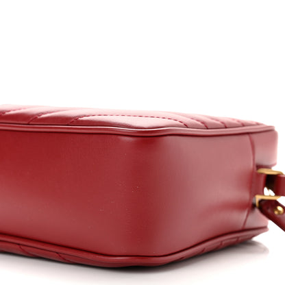 Saint Laurent Calfskin Matelasse Monogram Lou Camera Bag Rouge Eros 10 of 10